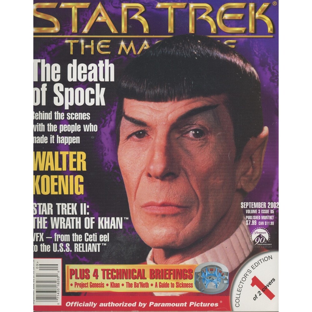 Star Trek The Magazine 2002 September The Death of Spock Walter Koenig C-9